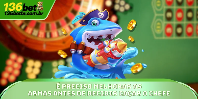 É preciso melhorar as armas antes de decidir caçar o chefe.