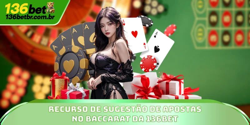 Recurso de sugestão de apostas no Baccarat da 136BET